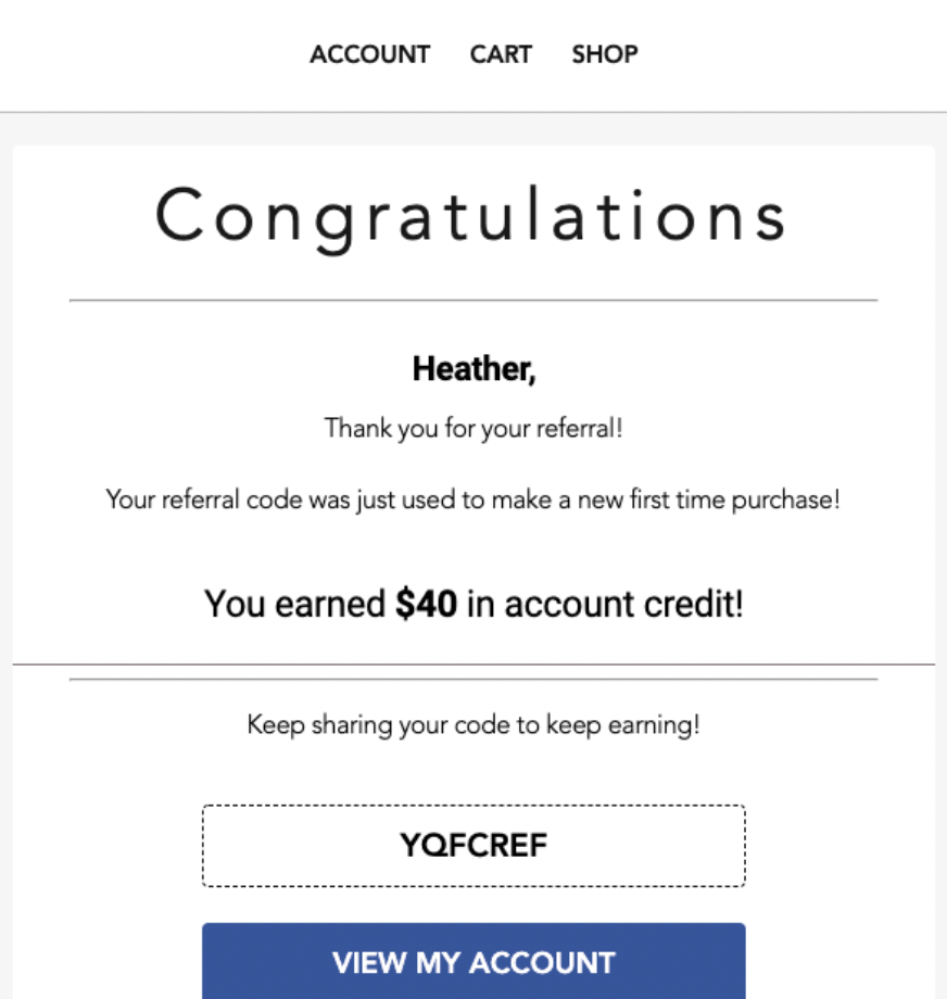 Reward Shoppers With Your Referral Program CommentSold   Referral Email 